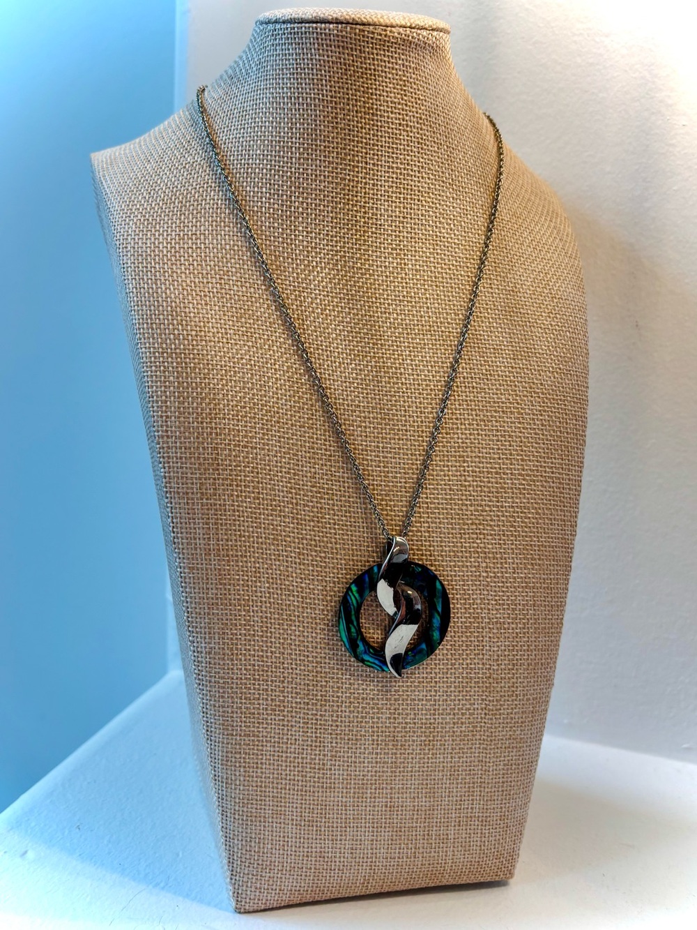 Turquoise Shell Pendant Necklace Coastal Boho Lia Sophia Ocean Style - Picture 5 of 9